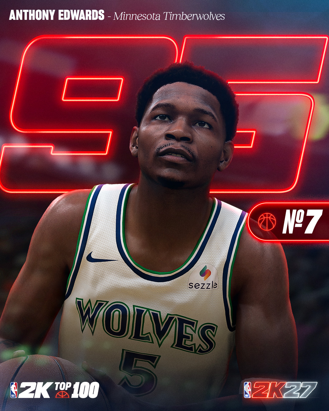 2K27能力值前十出炉：三人97并列榜首 文班亚马封面领衔